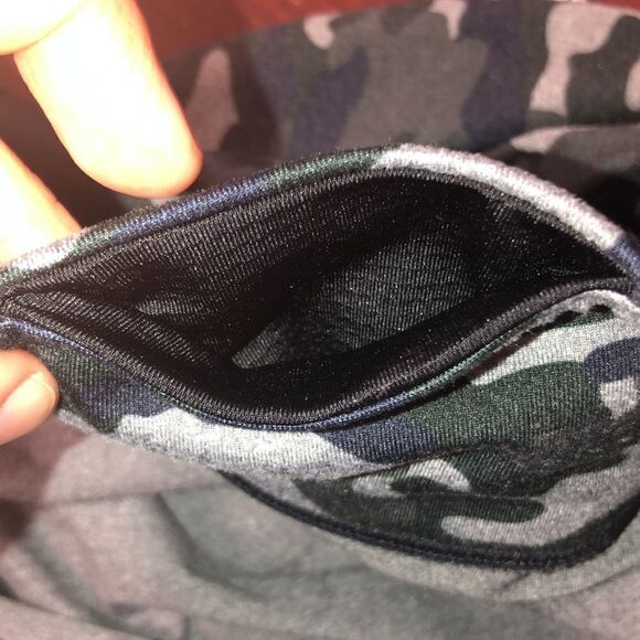 Fabletics XL Camo Green Charcoal Gray Define 7/8 High Waist PowerHold Leggings - Picture 12 of 12